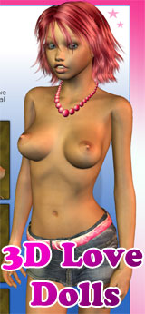 3D Love Dolls Banner